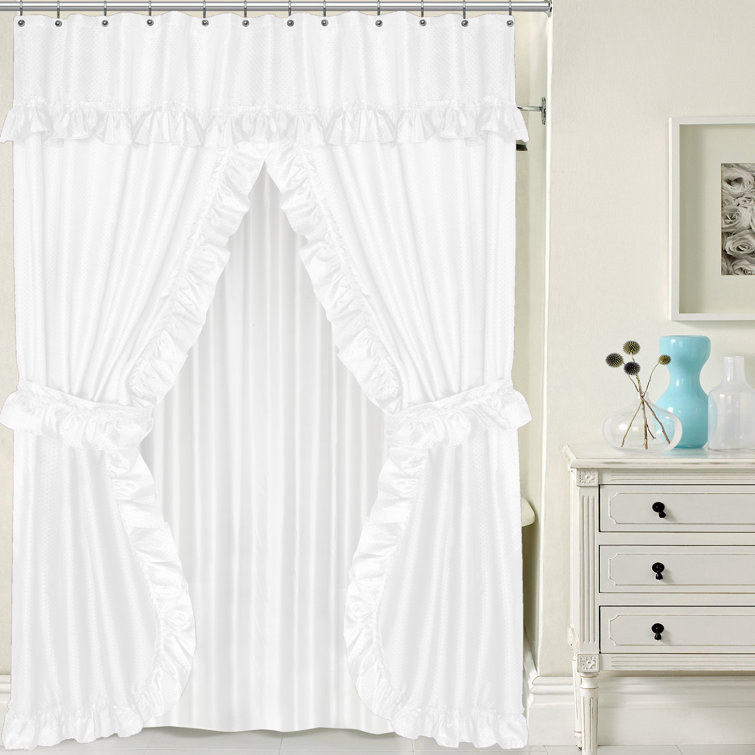 House of Hampton® Fulk Double Swag 4 Piece Shower Curtain Set & Reviews